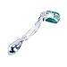 RC 0.5mm Titanium Micro-needle Roller System Derma 192 Needles Roller for Skin Care/ Therapy/ Treatment/ Rejuvenation - Transparent Handle & Green Roller