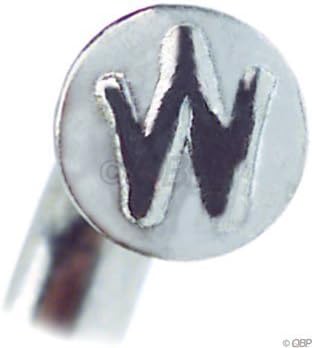 Wheelsmith 2.0/1.7 x 280mm Silver Spokes. Bag of 50. by Wheelsmith