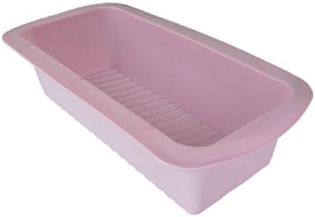 Pink Non Stick Silicone Loaf Tray - 27cm x 13cm x 6cm Approx - Easy Clean