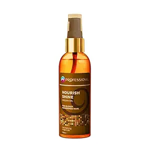 Godrej Professional Nourish Shine Argan Oil Hair Serum (120ml) | For Glossy Nourished Hair | No Sulphate & Paraben | UV-Protect Formula