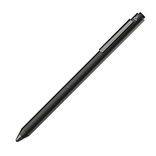 Adonit Dash 2 Stylus mit feiner Spitze - schwarz [iOS & Android | Aluminium | 1.9mm dünne Spitze | Integrierter Akku | Trageclip] - ADJD2B