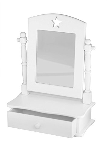 Preisvergleich Produktbild Kids Concept- Schminkspiegel STAR Kinderzimmer Holzmöbel - 40x30x30cm, Weiß