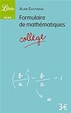 Formulaire de mathématiques Collège