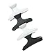 Black and White Hairdresser Hair Claw Clips Clamps Grips