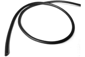 PLASTIK2 Joint en caoutchouc pour cadre fixe de moustiquaire, longueur 10 mètres, profil noir à section ronde d'un diamètre de 4,8 mm, idéal pour fixer le filet de moustiquaire.