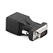 Produktbild LouiseEvel215 Generischer VGA Extender Buchse/Stecker auf LAN CAT5 CAT6 RJ45 Netzwerkkabel Adapter Dada Transfer Kabel für Personal Computer