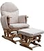 Habebe Glider Rocking Nursing Recliner Maternity Chair with footstool ***WITH BRAKE + WASHABLE COVERS***