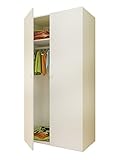 Polini Kids Baby Kinder Kleiderschrank 2-türig weiß - 3