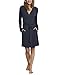 Produktbild Schiesser Damen Bademantel, 90cm, Blau (Dunkelblau 803), 38 (Herstellergröße: 038)