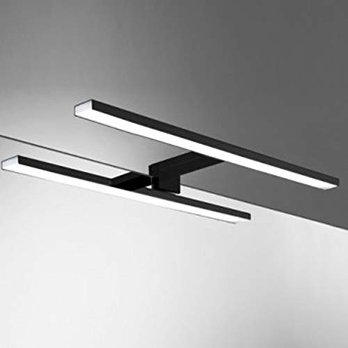 APLIQUE DE BAÑO NEGRO MOMEN LED 30CM 7,2W IP44 CII LUZ BLANCA 6000K