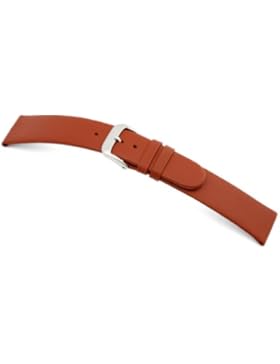 RIOS1931 Uhrenarmband Classic Rindleder Cognac Bandanstoss 18 mm