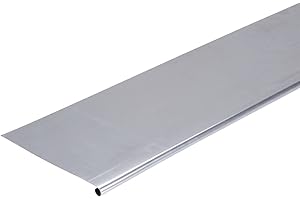 BRICO-TOITURE Bande à ourlet ZINC - 2M - Dimension du profilé 333 mm