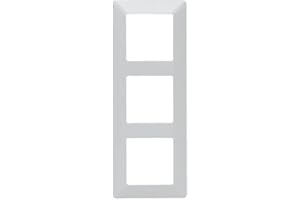 LEGRAND, Valena Life 754004 Cadre de finition triple en thermoplastique sans halogène pour montage horizontal et vertical, à clipser sur les inserts Valena, couleur : blanc ultra