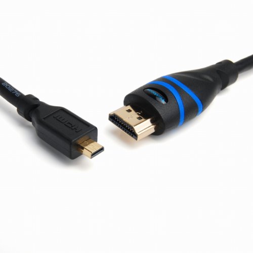BlueRigger High Speed Micro HDMI für HDMI-Kabel mit Ethernet (3 Meters)