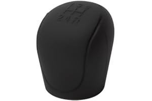 KOMUNJ Protezione della leva del cambio, protezione della leva del cambio, silicone morbido universale a 6 marce, protezione del pomello del cambio, antiscivolo, durevole, nero
