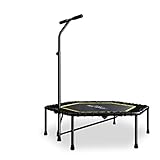 RUNWEI Trampoline, Trampoline De Sport avec Guidon Stable, Trampoline D'intérieur De Fitness, Trampoline D'aérobic, Adapté Aux Enfants Et Aux Adultes Trampoline