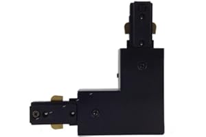 Connecteur Angle 90° Rail Monophasé NOIR - SILAMP