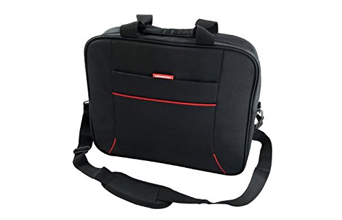 MODECOM Notebooktasche YORK T1 43,6cm 17 Zoll 44x37x5cm mit Schulterriemen Nylon rot/schwarz