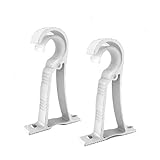 El paquete contiene: 2 soportes de barra de cortina de aleación de aluminio.
