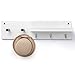 Produktbild LQY Weißer Bambus Mantel Regal Wohnzimmerwand Wäsche Haken Wand Regal Tür Heckträger Mantel Haken Haken Mantel Haken Wand Hänger,61 * 12 * 18CM