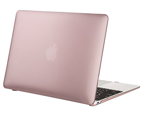 MOSISO Ultra Slim Plastik Hartschale Schutzhülle Hülle Snap Case für Neu MacBook Pro 12 Zoll mit Retina Display A1534, Rose Gold