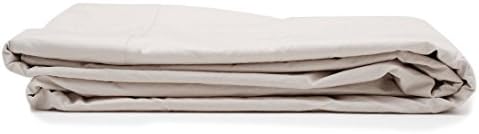 Loomstead Flat Sheet, White, Light Grey,Taupe, Cal King/King, Queen