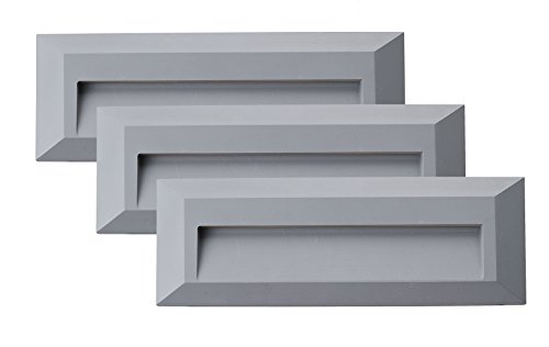 ZEYUN Moderne Intérieur / Extérieur Applique Murale, 4W LED Surface Applique Murale Plastique IP65 Imperméable, Blanc Chaud pour Salon, chambre à coucher, couloir, salle de bains, lot de 3