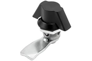 KD-Beschläge Drehriegel Schloss Knebel Griff Schaltschrank Zinkdruckguss (Riegelabstand H= 24mm)