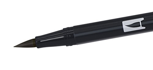 Tombow ABT-N15 Fasermaler Dual Brush Pen mit zwei Spitzen, black - 2