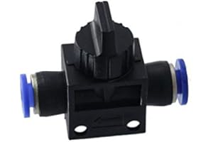 TOPHOMER Shut Off Valve Vogueing Tool Pneumatic Union Tube Pneumatic Air Quick Fittings for Air, Water, Vacuum (8MM, 2Pcs)