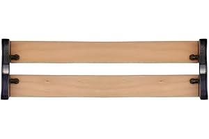 SCM Créations Lot de 2 Lattes 66 cm (660mm) Largeur 38mm épaisseur 8mm avec 2 Embouts bilattes a Clipser, Latte de lit