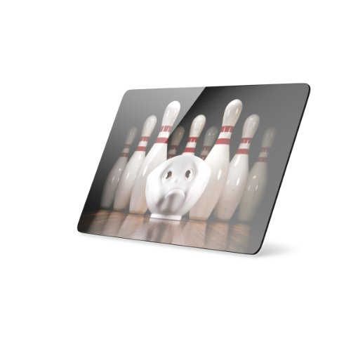 FiftyEight T040110 Schnittenbrettchen Ich will heim – Kegel, 23 x 14 cm - 2