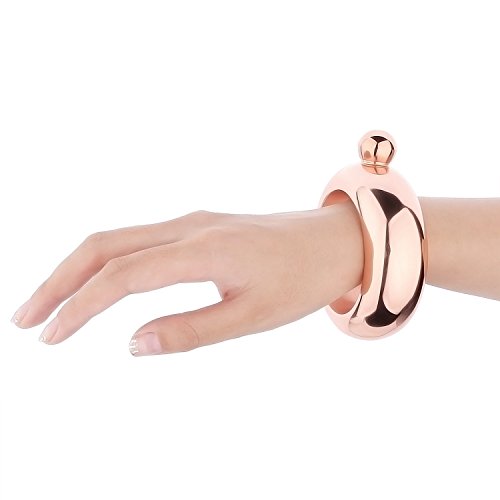 lanshulan 304 Edelstahl Armband Fläschchen ROSE GOLD - 5