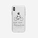 Produktbild licaso Apple iPhone X Handyhülle Smartphone Apple Case aus TPU mit Hatte, Hatte Fahrradkette Print Motiv Slim Design Transparent Cover Schutz Hülle Protector Soft Aufdruck Lustig Funny Druck