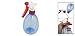 sourcingmap® Plastic Gardening Salon Water Fine Mist Trigger Spray Bottle 530ml Clear Blue