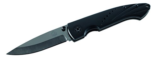 Puma TEC Erwachsene Keramik-Klinge, Liner Lock, Aluminium-Griffschalen, Edelstahl-Gürtelclip Einhandmesser, Mehrfarbig, One Size