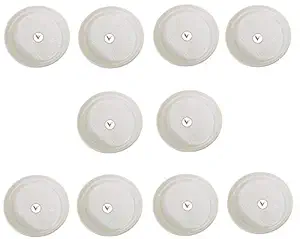 Vinshra Plastic Pot Bottom Trays, White, 6 inch, 10 Pieces