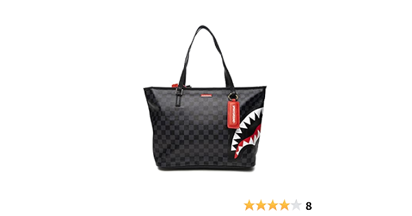 Borsa Sprayground Italia Diviso da donna stampa Sharks mix check  grigio/nera in ecopelle : Amazon.it: Scarpe e borse