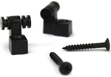 XIE@ Pair of Roller String Trees Retainers For Stratocaster Telecaster Guitars , black , m 10