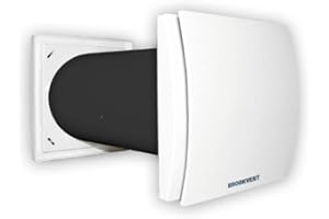 Brookvent Aircycle ONE 150 – Single Room Heat Recovery Ventilation Unit (MVHR) | Quiet, Low Energy Extract & Supply Fan | Prevents Condensation & Mould | Ideal for Bedrooms & Living Spaces (150mm)