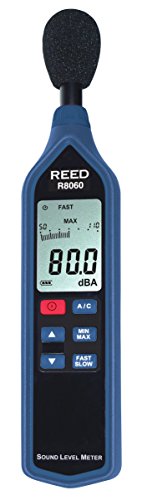 REED InstrumentsR8060 Sound Level Meter with Bargraph, Type 2, 30 to 130 dB