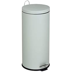 Kitchen Move 905567E MINT SS Poubelle de cuisine à pédale URBAN 30L Vert Ø29xH66cm En acier inoxydable avec seau, Menthe, 29 cm