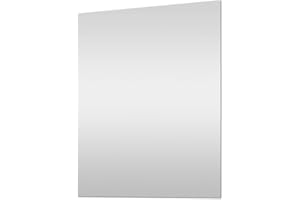Inbagno Specchio Bagno Senza Cornice a Filo Lucido, 70x90 cm Installazione Reversibile, Completo di staffe