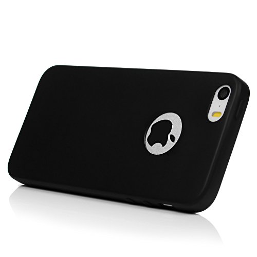 Funda iPhone SE iPhone 5S Carcasa Silicona Gel Mate Vidrio Templado Protector de Pantalla - Mavis s Diary Case Ultra Delgado TPU Goma Flexible Cover para iPhone 5 5S SE - negro reviews Funda iPhone SE iPhone 5S Carcasa Silicona Gel Mate Vidrio Templado Protector de Pantalla - Mavis s Diary Case Ultra Delgado TPU Goma Flexible Cover para iPhone 5 5S SE - negro