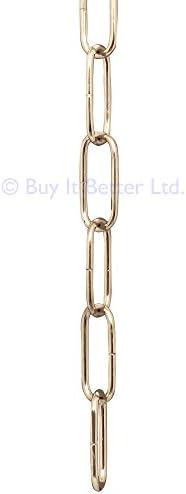 Buy It Better 2m Nickel Open Link Chain - for Chandelier & Lighting - Medium 38 x 15mm Link Size - Ch-3