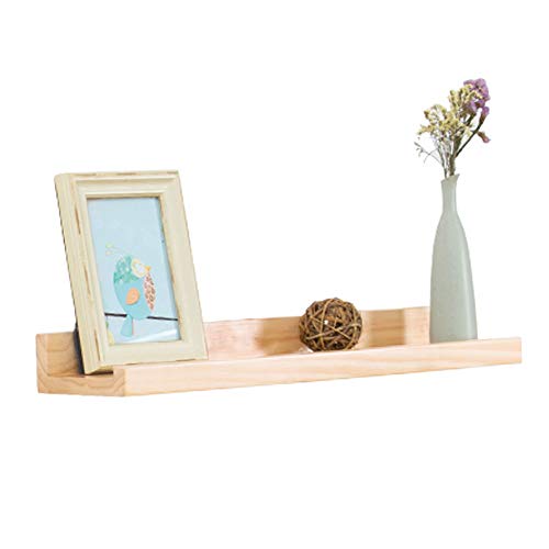 Étagère Flottante Etagère Murale en Bois Massif pour Cadre Photo et Affichage de Peinture, Oeuvre de Bricolage, Artisanat, Organisateur de Fil à Coudre Décoration d'Intérieur Râtelier (50 cm)