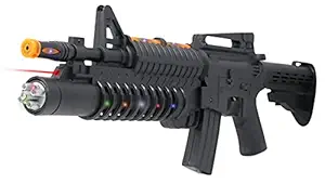 zest 4 toyz Toy Gun for Boys Gun Rifle Features Flashing Light & Amazing Electronic Sound Gun Toy for Kids ( Black)