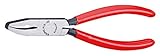 Zum Nachformen von Glaskanten KNIPEX 91 51 160 Glaskröselzange schwarz atramentiert mit Kunststoff überzogen 160 mm