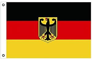 BGFint Deutschland Flagge Fahne mit Adler 150x90cm Stoff 100g/qm