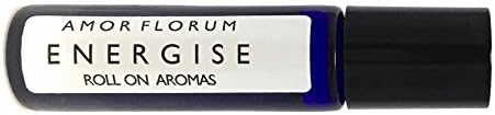 Roll on Aromas - ENERGISE - 15ml - by AMOR FLORUM. Carefully blended botanicals of the highest quality. Energise has been designed to sharpen mental focus and allow your maximum creativity and productivity to emerge. A must-have if you are studying or revising, working to a deadline, or if you need a quick boost of energy. Roller Ball application that is easy and targeted.